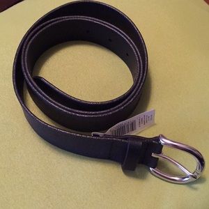 Black Genuine Leather Belt